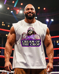 Cream Of The Crop Men's 100% Cotton Big & Tall Sleeveless T-Shirt