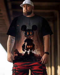 Men's Creepy mickey mouse Plus Size T-Shirt