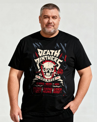 DEATH PANTHERS Men's Cotton Big & Tall T-shirt