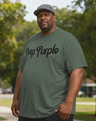 DEEP PURPLE Men's Cotton Big & Tall T-shirt