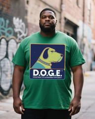 DOGE Men's Plus Size Short Sleeve T-Shirt