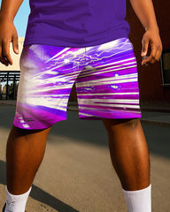 DONNIE Men's Plus Size T-Shirt & Shorts Suit