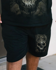 DRACO SKULL Men's Plus Size T-Shirt & Shorts Set