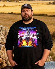 DRAGONFORCE Men's Big & Tall Long Sleeve Cotton T-Shirt