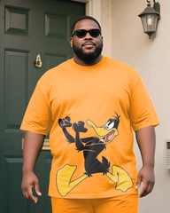 Daffy Duck Men's Plus Size T-Shirt & Shorts Suit