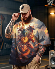 Dragons Men's Plus Size Short Sleeve T-Shirt