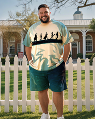 Dungeons and Dragons Men's Plus Size T-Shirt & Shorts Suit