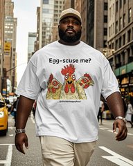 Egg-Scuse Me Men's Big & Tall Short Sleeve T-Shirt