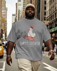 FIRECLUCKER Men's Big & Tall Short Sleeve T-Shirt
