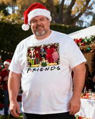 Friends christmas Men's Cotton Big & Tall T-shirt