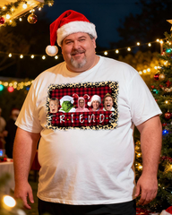 Friends christmas Men's Cotton Big & Tall T-shirt