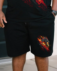 GOT Men's Plus Size T-Shirt & Shorts Set