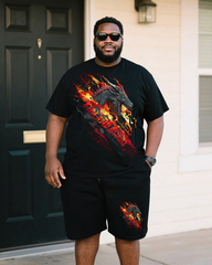 GOT Men's Plus Size T-Shirt & Shorts Set
