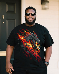 GOT Men's Plus Size T-Shirt & Shorts Set