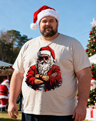 Gangsta Santa Men's Big & Tall Short Sleeve T-Shirt