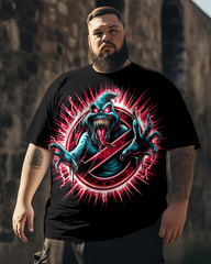 Men's Ghostbusters Print Plus Size T-Shirt