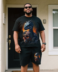 HATCHLING Men's Plus Size T-Shirt & Shorts Set