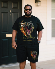 HOD Men's Plus Size T-Shirt & Shorts Set