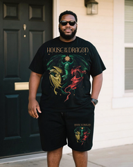 HOD Men's Plus Size T-Shirt & Shorts Set