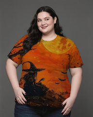 Halloween Witch Women's Plus Size T-shirts