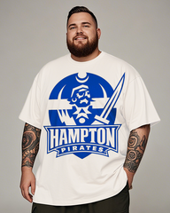 Hampton Herren-T-Shirt mit kurzen Ärmeln, Übergröße