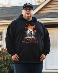 Men's Haunted House Cotton Big & Tall Hoodie