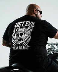 Hell or Bust Men's Big & Tall 100% Cotton T-Shirt