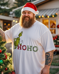 Men's Ho Ho Ho Plus Size Short Sleeve T-Shirt