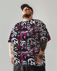 Men's Horror Character Plus Size T-Shirt & Short,