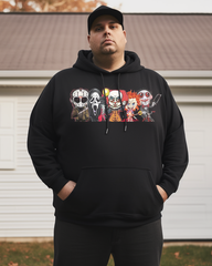 Men's Horror Movie Aesthetic Cotton Big & Tall Hoodie
