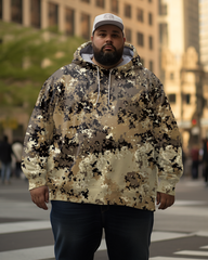 Sweat à capuche et pantalon camouflage de chasse grande taille pour hommes