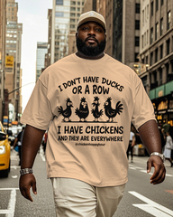 I Don't Have Ducks Men's Big & Tall Short Sleeve T-Shirt