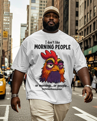 I Don't Like Morning People Men's Big & Tall Short Sleeve T-Shirt
