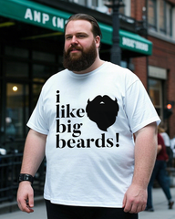 I Like Big Beards Men's 100% Cotton Big & Tall T-Shirt