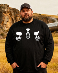 IMMORTAL Men's Big & Tall Long Sleeve Cotton T-Shirt