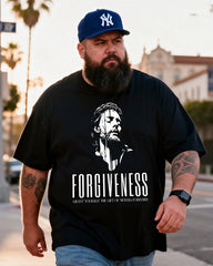 Jesus Forgiveness Men's Plus Size Short Sleeve T-Shirt