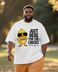 Just Here for The Chicks Men's Big & Tall Short Sleeve T-Shirt