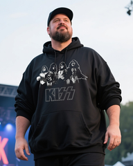 KISS Men's Cotton Big & Tall Hoodie