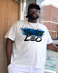 LEO Men's Plus Size T-Shirt & Shorts Suit