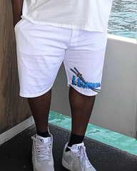 LEO Men's Plus Size T-Shirt & Shorts Suit