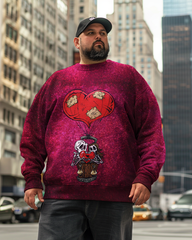 Sweat-shirts grande taille LOVE WILL LIFT US UP pour hommes