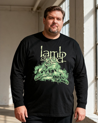 Lamb of God Men's Big & Tall Long Sleeve Cotton T-Shirt