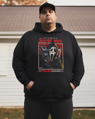 Men's Let's Make a Slasher Movie Ghost Face Cotton Big & Tall Hoodie