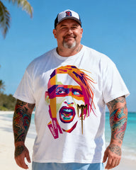MARILYN MANSON Men's Music Big & Tall 100% Cotton T-Shirt