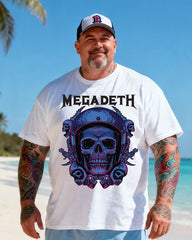 MEGADETH Men's Music Big & Tall 100% Cotton T-Shirt