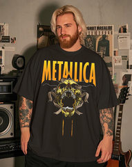 Metallica Rock Band Men's Plus Size Cotton T-Shirt