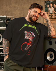 Metallica Heavy Metal Rock Music Band Men's Plus Size Cotton T-Shirt