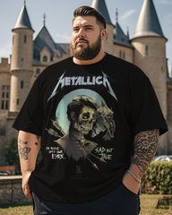 Metallica Sad But True Men's Plus Size Cotton T-Shirt