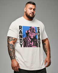 Macho Man Randy Savage Men's Plus Size Cotton T-Shirt