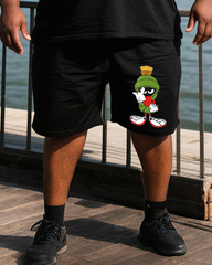 Martian Men's Plus Size T-Shirt & Shorts Suit